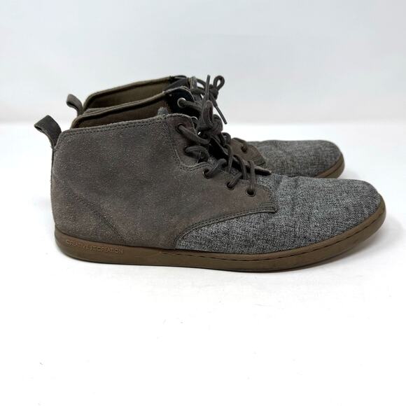 Creative Recreation Men's Suede Canvas Chukka Boots Shoes 10.5 Gray Casual - Picture 1 of 12
